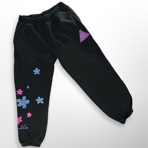 HUF HUF Pushing Daisies Black Sweatpants, L, Soft Skater Girl